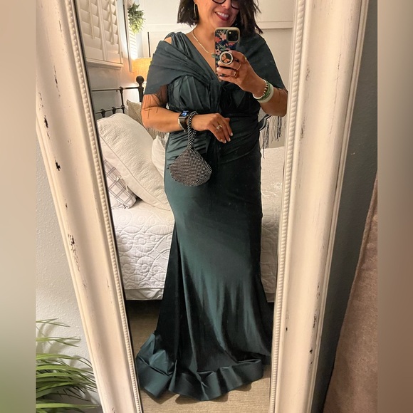 Hunter Green Cinderella Divine C912 Gown - Picture 8 of 8